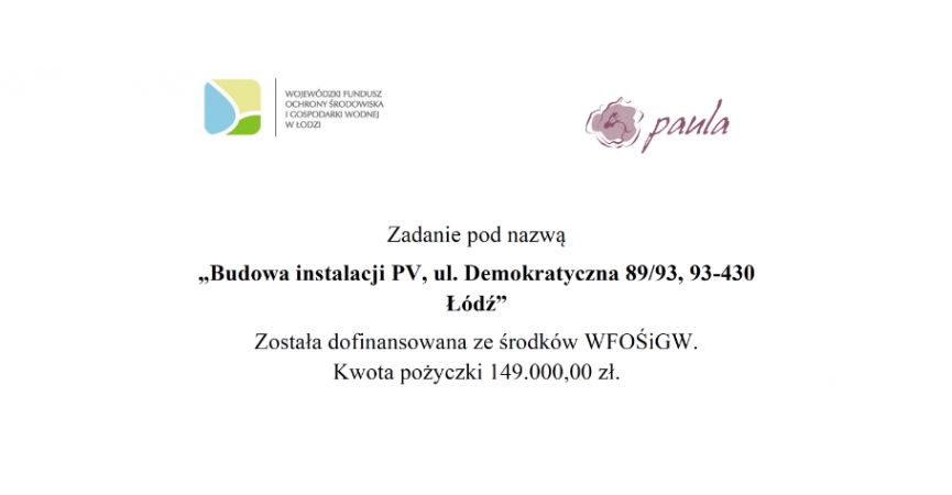 Dofinansowanie WFOŚiGW