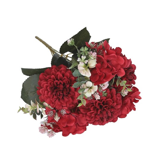Bukiet czerwonych kwiatów 48cm -zdjęcie numer 1