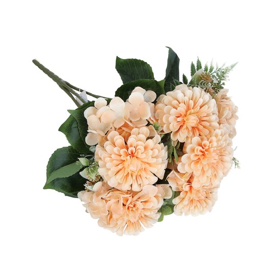 Bukiet łososiowych kwiatów 58cm -zdjęcie numer 1