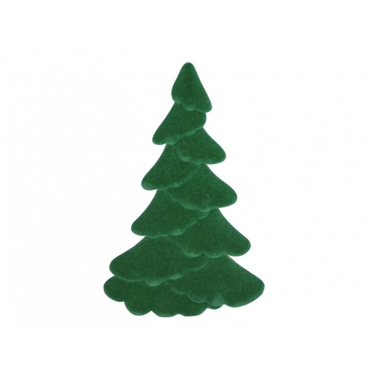 Choinka z zielonego weluru 24cm/14cm -zdjęcie numer 1