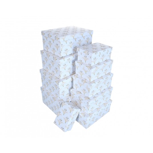 Dekor. pudełka tekturowe s/10 16cm/36cm/27cm -zdjęcie numer 2