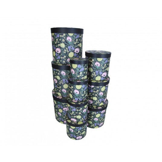Dekor. pudełka tekturowe s/10 śr 32cm/32cm -zdjęcie numer 1