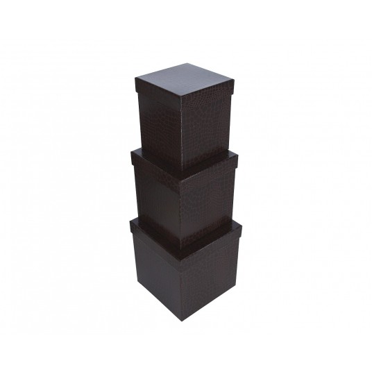 Dekor. pudełka tekturowe s/3 21cm/20cm/20cm -zdjęcie numer 2