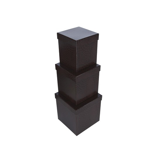 Dekor. pudełka tekturowe s/3 21cm/20cm/20cm -zdjęcie numer 1
