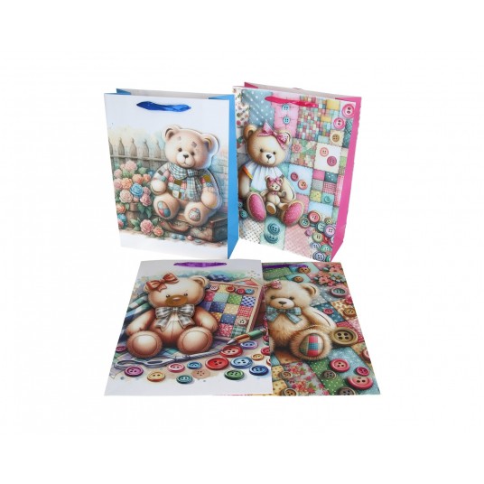 Dekor. torebki papierowe mix kol.42cm/31cm/12cm -zdjęcie numer 1