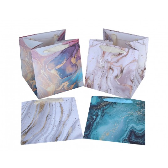 Dekoracyjna torebka papierowa mix 20cm/20cm/10cm -zdjęcie numer 1