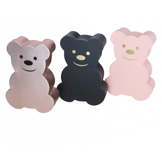 Dekoracyjne pudełka tekturowe mix 18cm/11cm/5cm -zdjęcie numer 1