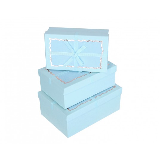 Dekoracyjne pudełka tekturowe s/3 23cm/16cm/10cm -zdjęcie numer 1
