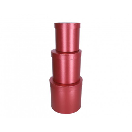 Dekoracyjne pudełka tekturowe s/3 śr 20cm/18cm -zdjęcie numer 1