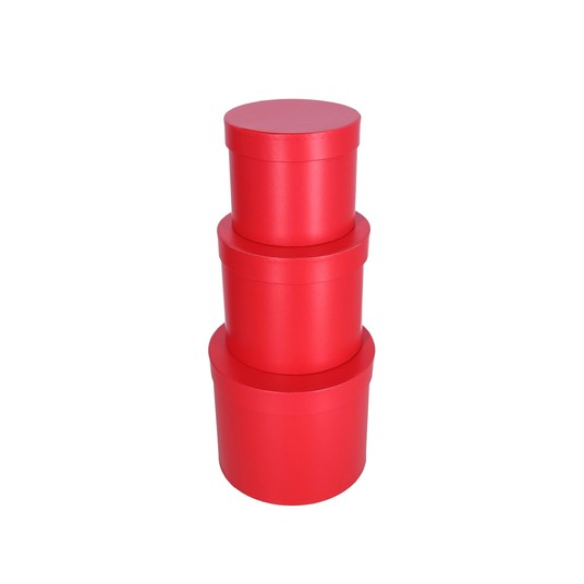 Dekoracyjne pudełka tekturowe s/3 śr 23cm/19cm -zdjęcie numer 2