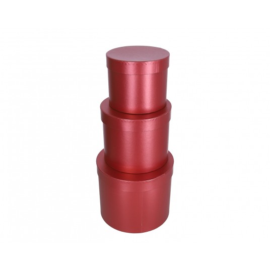 Dekoracyjne pudełka tekturowe s/3 śr 23cm/19cm -zdjęcie numer 2