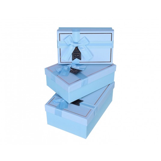 Dekoracyjne pudełko tekturowe s/3 23cm/16cm/9cm -zdjęcie numer 1