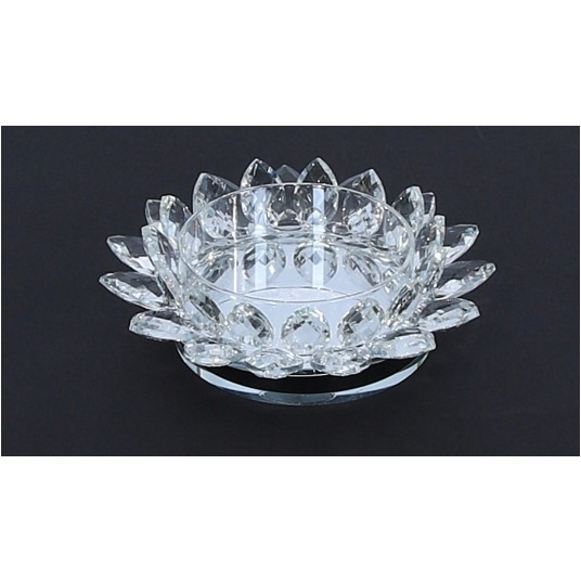 Dekoracyjne szklane świeczniki śr 17cm/5cm -zdjęcie numer 1