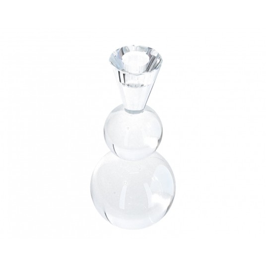 Dekoracyjne szklane świeczniki śr 9cm/20cm -zdjęcie numer 1