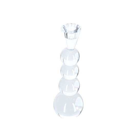 Dekoracyjne szklane świeczniki śr 9cm/29cm -zdjęcie numer 1