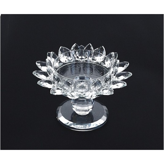 Dekoracyjne szklane świeczniki śr17cm/11cm -zdjęcie numer 1