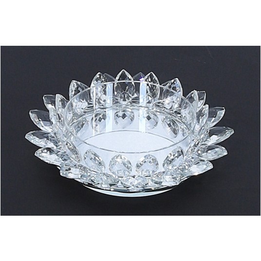 Dekoracyjne szklane świeczniki śr18cm/6cm -zdjęcie numer 1