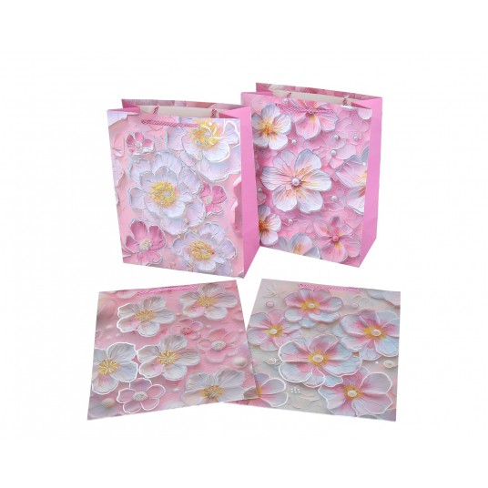 Dekoracyjne torebki papierowe mix 32cm/26cm/10cm -zdjęcie numer 1
