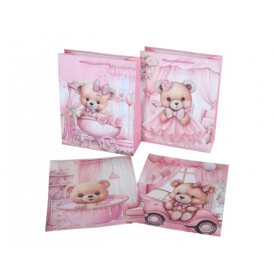 Dekoracyjne torebki papierowe mix 32cm/26cm/10cm -zdjęcie numer 1