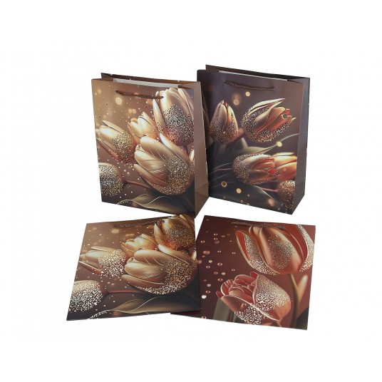 Dekoracyjne torebki papierowe mix 32cm/26cm/10cm -zdjęcie numer 1