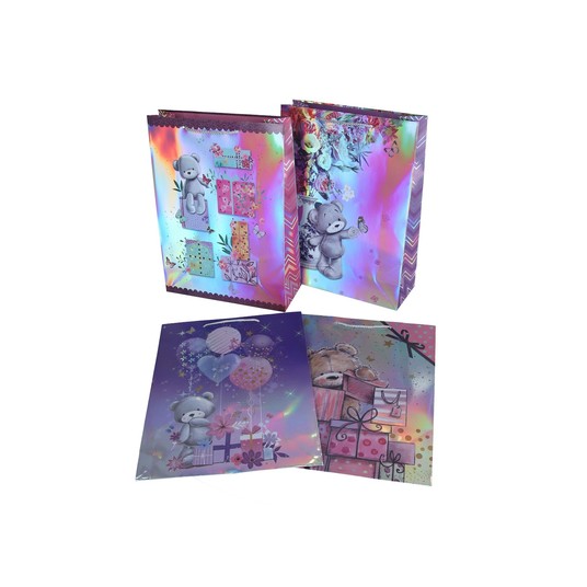 Dekoracyjne torebki papierowe mix 42cm/31cm/12cm -zdjęcie numer 1