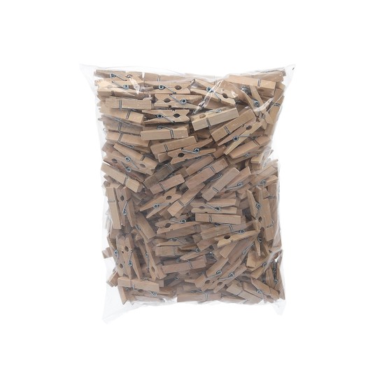 Drewniane spinacze naturalne 3,5 cm op=250szt -zdjęcie numer 1