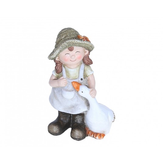Dziewczynka z gąską 18cm/10cm -zdjęcie numer 1