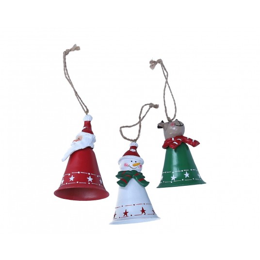 Dzwonki ozdobne do dekoracji mix kol.10cm/7cm -zdjęcie numer 1