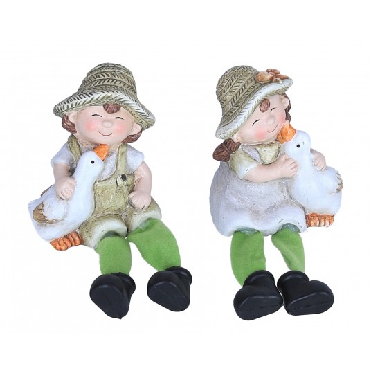 Elf siedzący z gąską 17cm -zdjęcie numer 1