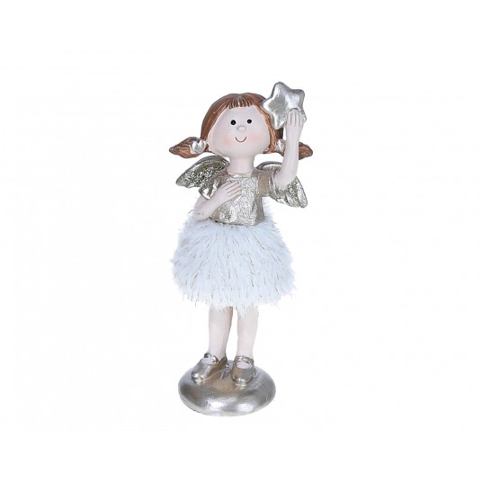 Figurka aniołka z gwiazdką 16cm -zdjęcie numer 1