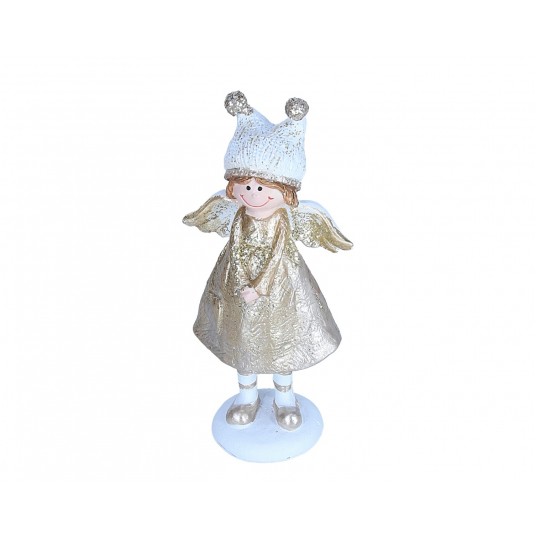 Figurka aniołka złotego 14cm -zdjęcie numer 1