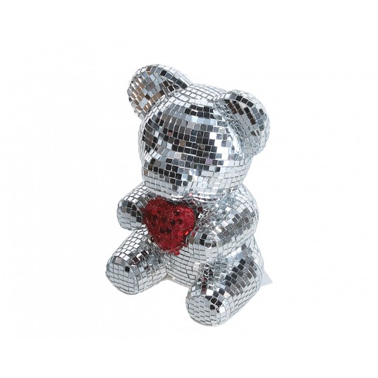 Figurka srebrna do dekoracji 19cm/12cm -zdjęcie numer 1