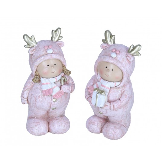 Figurka w czapce renifera mix 2 wzory 12cm -zdjęcie numer 1