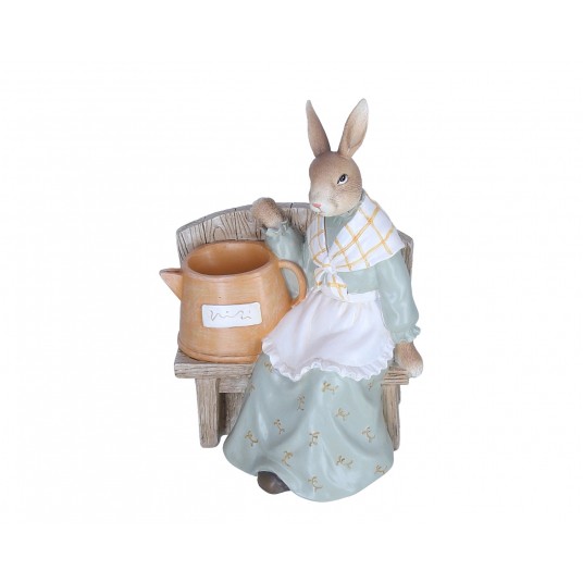 Figurka zajączka wielkanocnego 20cm/16cm -zdjęcie numer 1