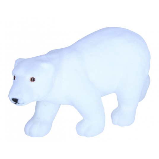 Flokowane niedźwiedzie z tworzywa sztu.17cm/34cm -zdjęcie numer 1