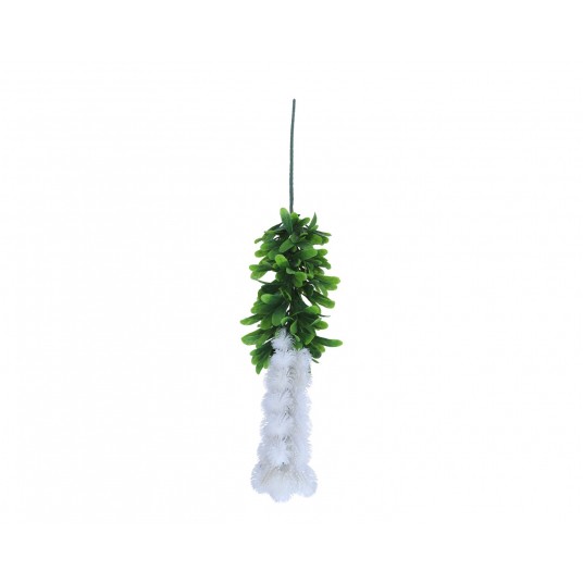 Gałązka z białymi baziami 90cm -zdjęcie numer 1