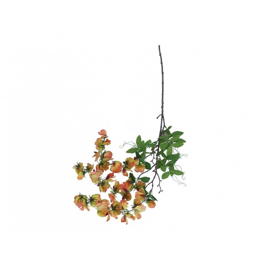 Gałązka z pomaranczowymi kwiatami 110cm -zdjęcie numer 1
