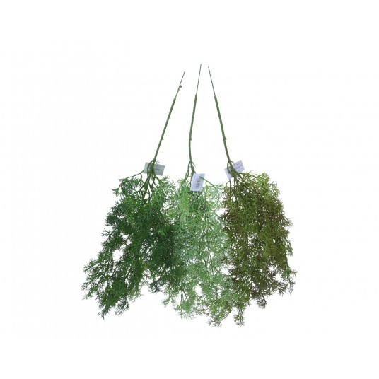 Gałązka zielonego asparagusa 3kol. 80cm -zdjęcie numer 1