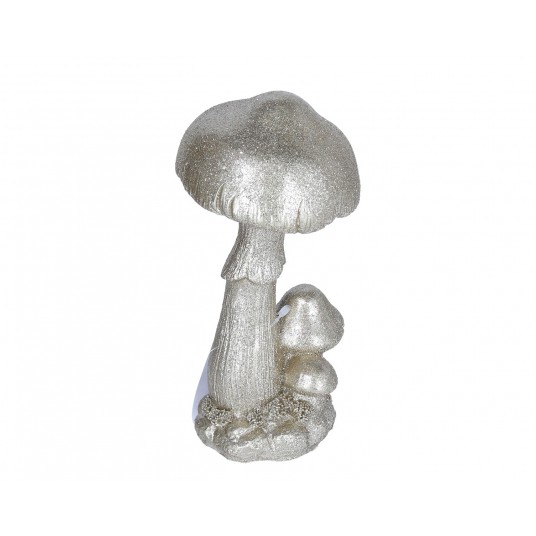 Grzybek złoty do kompozycji 19cm -zdjęcie numer 1
