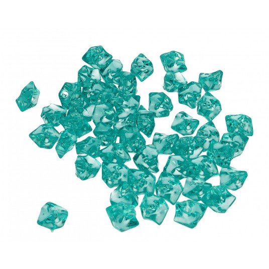 Kamienie nieregularne turkus z dziurką l1,5cm d1cm -zdjęcie numer 1