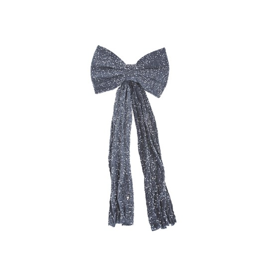 Kokarda szara z cekinami 60cm/180cm -zdjęcie numer 1