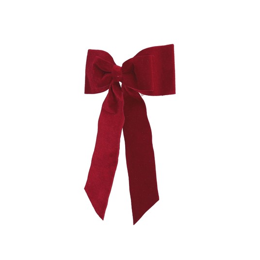 Kokardy ozdobne na spinaczu czerwony 32cm/23cm -zdjęcie numer 1