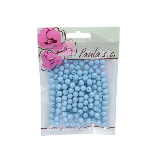 Korale j.niebieskie 8mm op=190szt -zdjęcie numer 1
