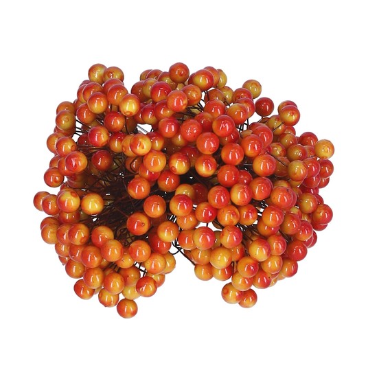 Kulki ozdobne źólto-pomar 10 pęczków śr.10mm -zdjęcie numer 1