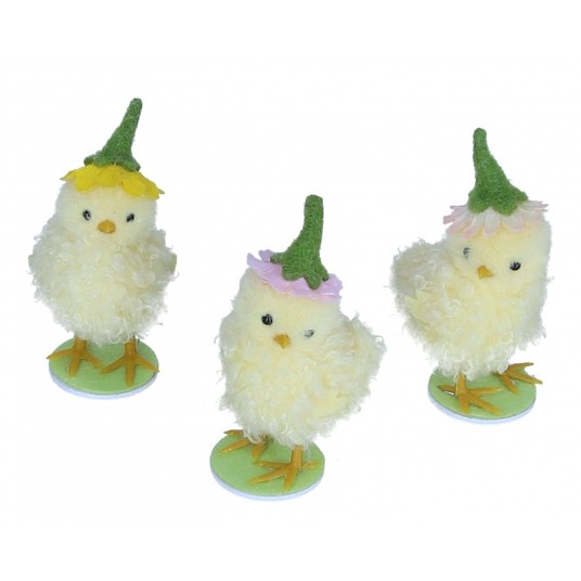 Kurczaki wielkanocne do kompozycji mix kol.10cm -zdjęcie numer 1