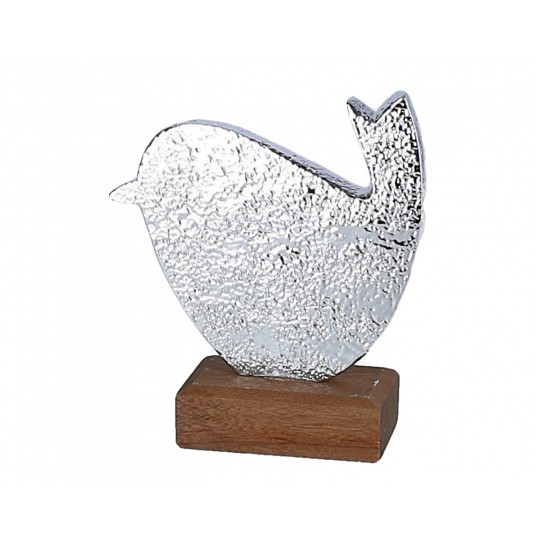 Kurka na podstawie srebro 11cm/10cm -zdjęcie numer 1