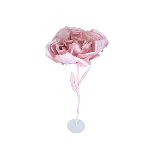 Kwiaty piankowe pink 100cm + łodyga + stojak -zdjęcie numer 1