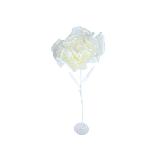 Kwiaty piankowe white 100cm + łodyga + stojak -zdjęcie numer 1