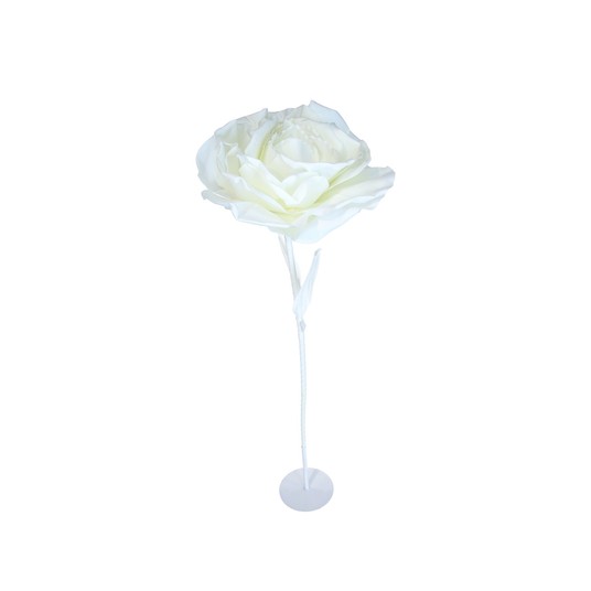 Kwiaty piankowe white 70cm+łodyga+stojak -zdjęcie numer 1