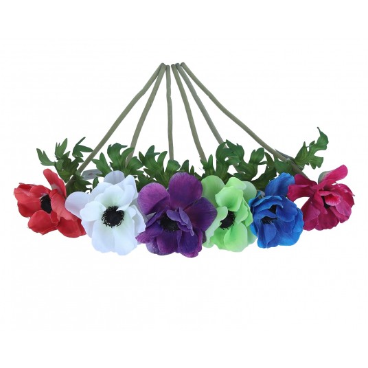 Kwiaty z materiałów włókienniczych do kompoz. 48cm -zdjęcie numer 1